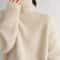 Elegant Cashmere Turtleneck Sweater Women Loose Fit Pure Wool Knit Pullover Warm Winter Turtleneck 4