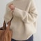Elegant Cashmere Turtleneck Sweater Women Loose Fit Pure Wool Knit Pullover Warm Winter Turtleneck 7