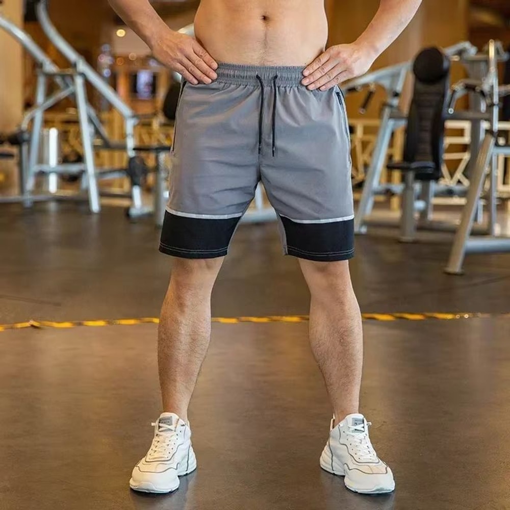 Mens Gym Fitness Shorts With Zipper Pockets Lightweight Basketball Workout Shorts 6