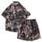 Mens Hawaiian Shirt And Shorts Set Quick Dry Summer Beach Outfit 2 Piece 11