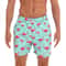 DATIFER Mens Beach Print Swim Shorts Quick Dry Surf Swim Trunks With Pockets 13