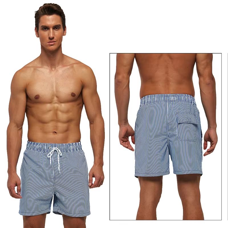 DATIFER Mens Beach Print Swim Shorts Quick Dry Surf Swim Trunks With Pockets 1