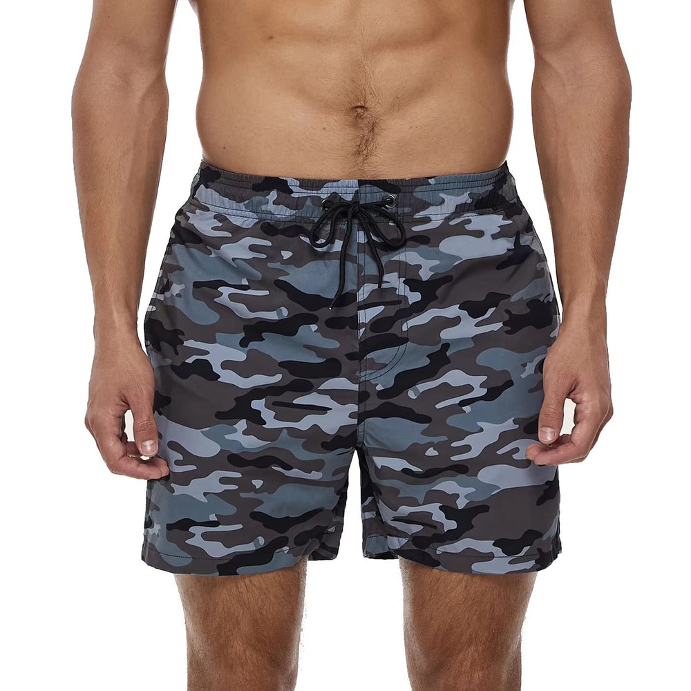 DATIFER Mens Beach Print Swim Shorts Quick Dry Surf Swim Trunks With Pockets 7