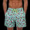 DATIFER Mens Beach Print Swim Shorts Quick Dry Surf Swim Trunks With Pockets 8