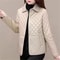 Korean Style Womens Plaid Quilted Midi Coat Thick Warm Long Sleeve Winter Jacket 13