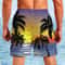 Mens Palm Tree Swim Trunks Quick Dry 3D Printed Beach Shorts For Surfing And Summer 1