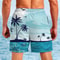 Mens Palm Tree Swim Trunks Quick Dry 3D Printed Beach Shorts For Surfing And Summer 3