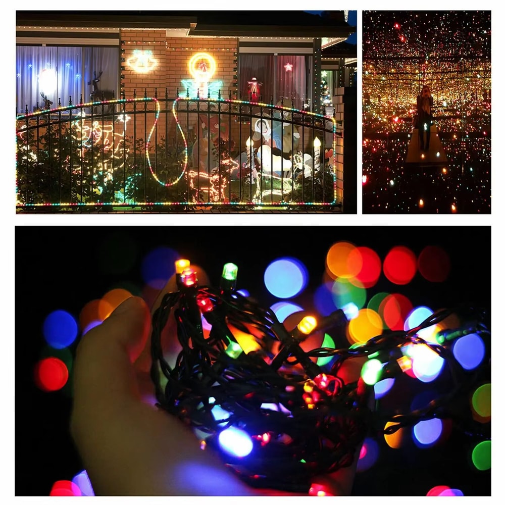 Solar LED Fairy String Lights Outdoor Waterproof Solar Christmas Lights With 8 Lighting Modes 6