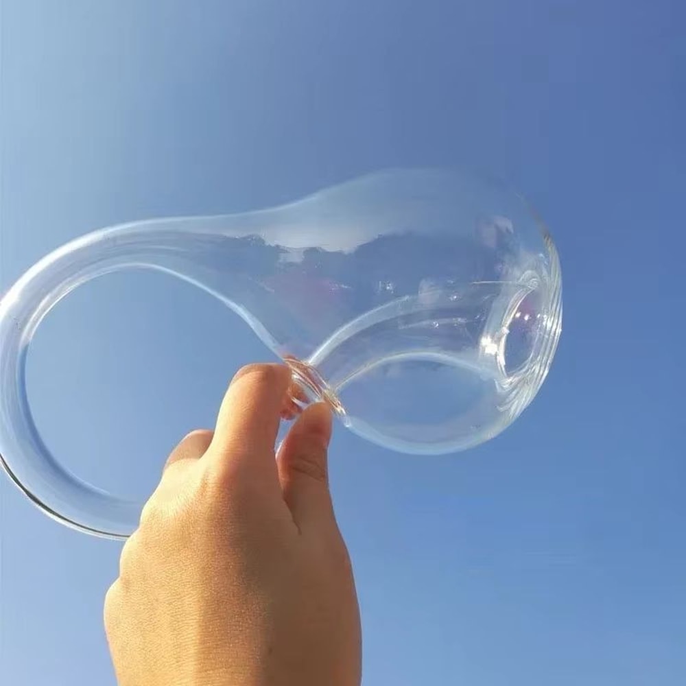 Infinity Loop Klein Bottle Glass Ornament FourDimensional Decorative Sculpture 1