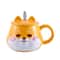 Happy Shiba Ceramic Mug With Lid Cute Dog Coffee Breakfast Cup 5