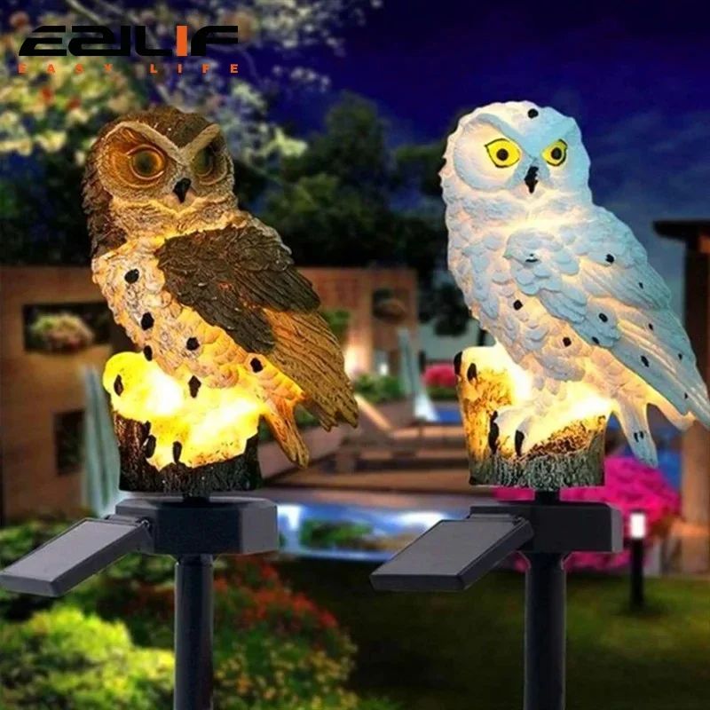 Waterproof Solar Owl Garden Light Decorative Owl Solar LED Lamp For Outdoor Yard Patio 0