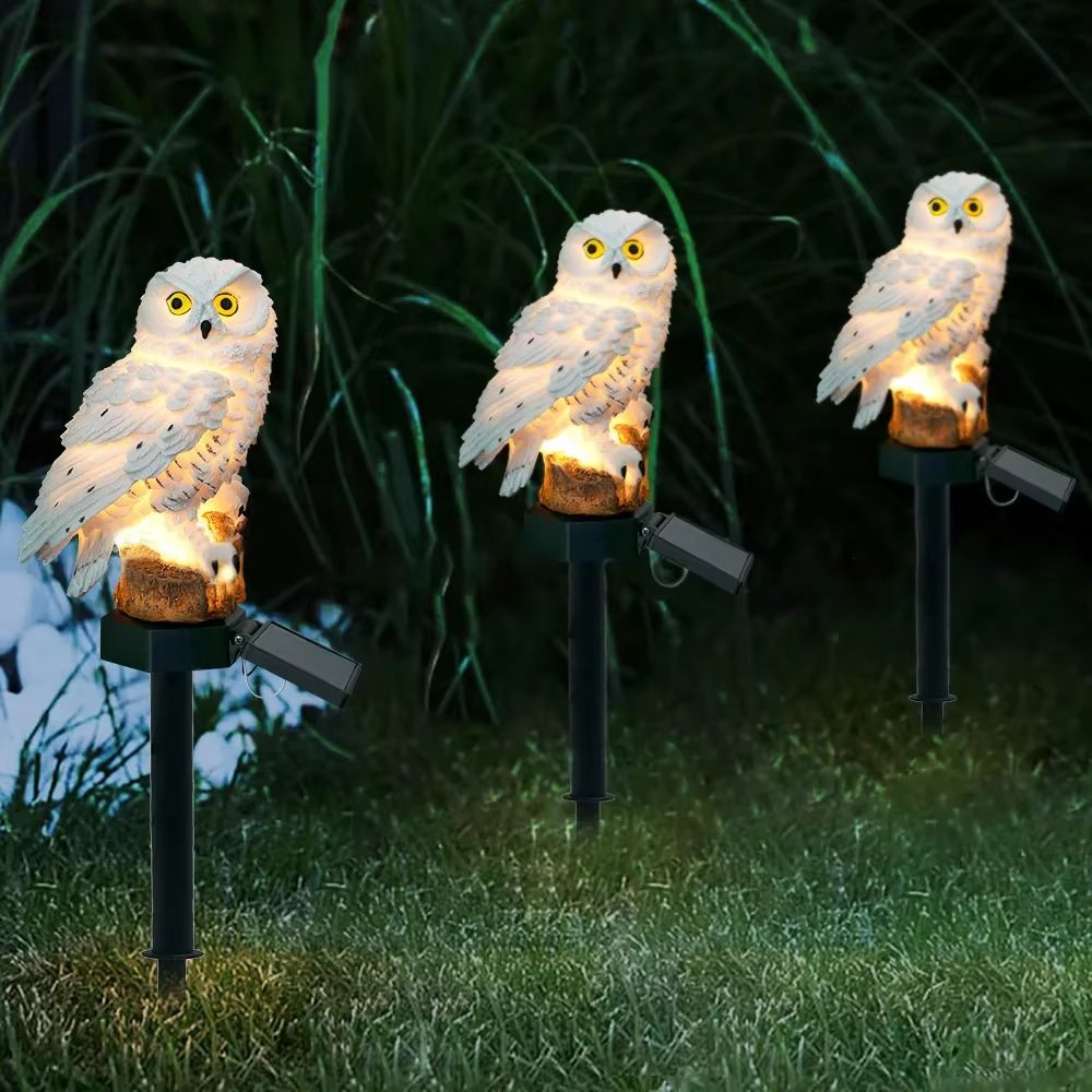 Waterproof Solar Owl Garden Light Decorative Owl Solar LED Lamp For Outdoor Yard Patio 2