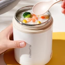 600ml (20.29 fl oz) usb electric lunch box portable stainless steel food warmer with multi voltage heating (5v / 12v / 2