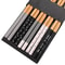 5 Pairs Reusable Bamboo Chopsticks Japanese Style Natural Wooden Sushi Chopsticks Set With Cat Flo 9