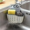 Adjustable Sink Hanging Basket Faucet Mounted Sponge Holder Draining Organizer For Kitchen Bathroo 1