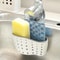 Adjustable Sink Hanging Basket Faucet Mounted Sponge Holder Draining Organizer For Kitchen Bathroo 4