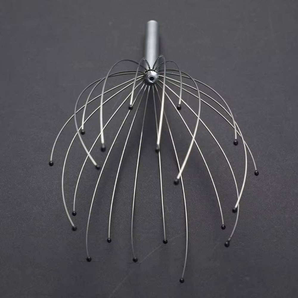 Octopus Head Massager Manual Scalp Scratcher Tool Stress Relief Massage Claw 2