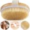 Exfoliating Wooden Body Brush Natural Bristle Bath Massage Brush For Wet Dry Skin Care 0