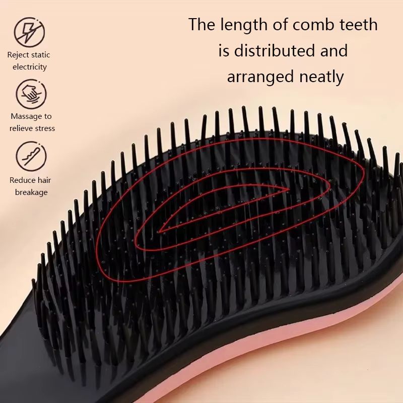 Mango Detangling Hair Paddle Brush Professional Wet Dry Detangler Brush For Curly Thick Long Hair 1