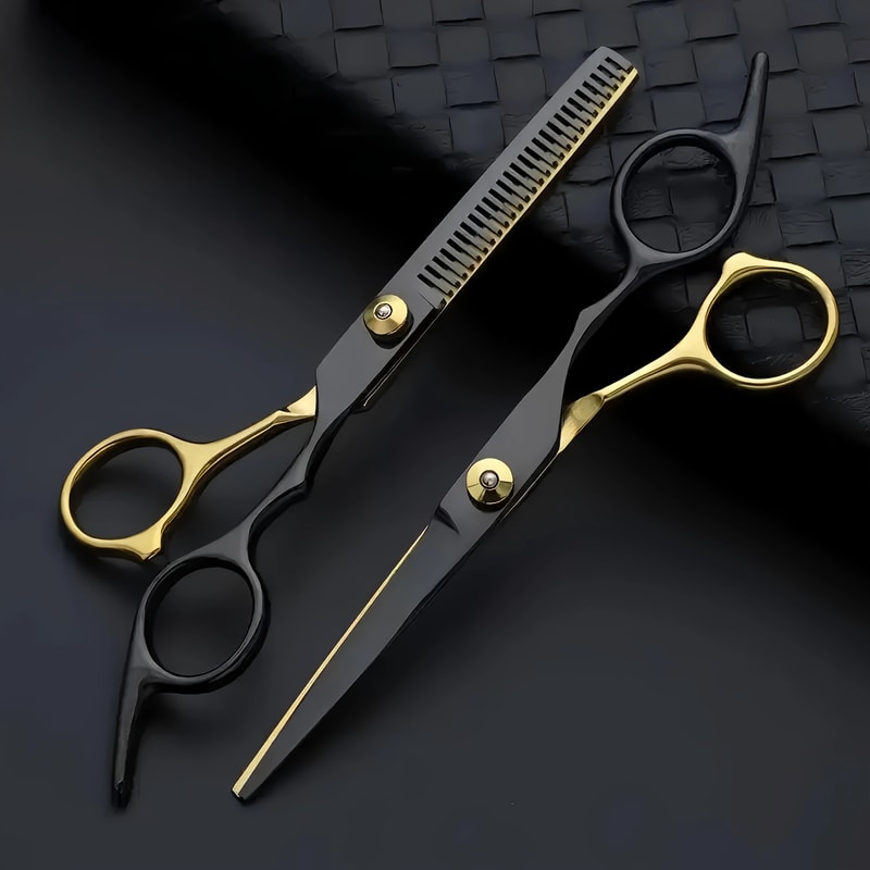 2Piece Hair Thinning Scissors Set Flat Tooth Magic Hair Cutting Scissors For DIY Bangs Home Haircu 0