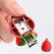 Strawberry Folding Nail Clipper Keychain Portable Stainless Steel Nail Cutter Manicure Tool 5
