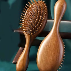 sandalwood air cushion scalp massage hair comb for all hair types