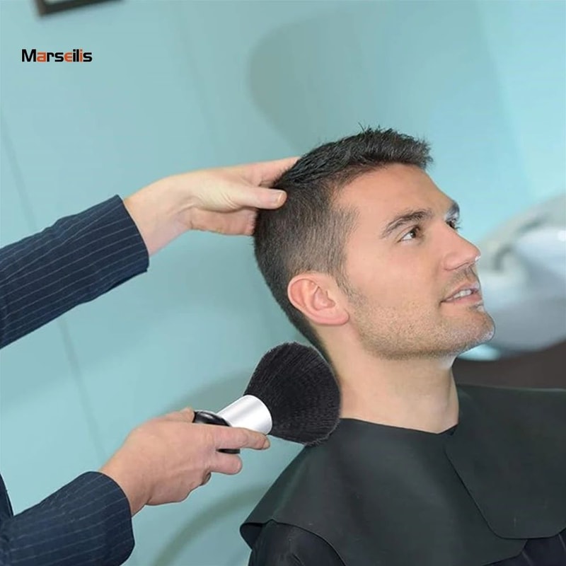 Marseilis Soft Neck Duster Barber Brush For Haircut And Grooming Cleanup 4