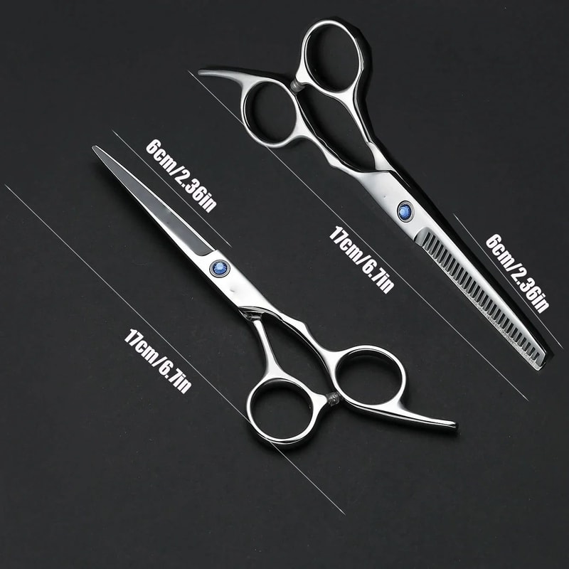 Professional Barber Hair Cutting Scissors And Thinning Shears Kit 1