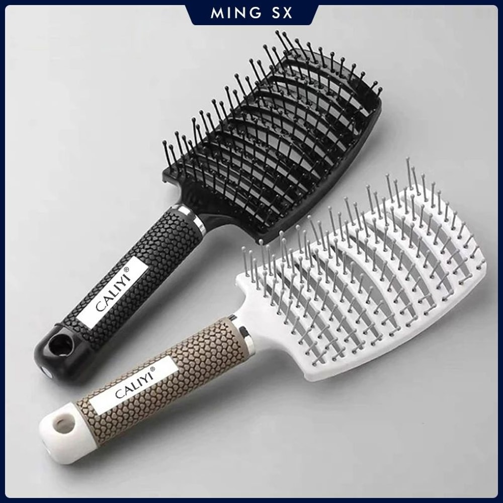 Professional Curved Vented Blow Dry Hair Brush For Fast Styling And Detangling 0