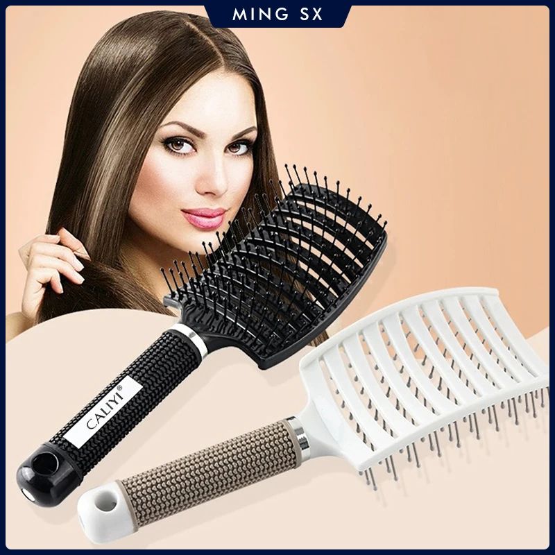 Professional Curved Vented Blow Dry Hair Brush For Fast Styling And Detangling 1