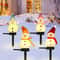 Solar Snowman Pathway Stake Light Waterproof Solar Snowman Pathway Lights For Christmas Yard Decor 2