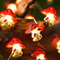 Mushroom LED Fairy String Lights Battery Powered Copper Wire Decor 1