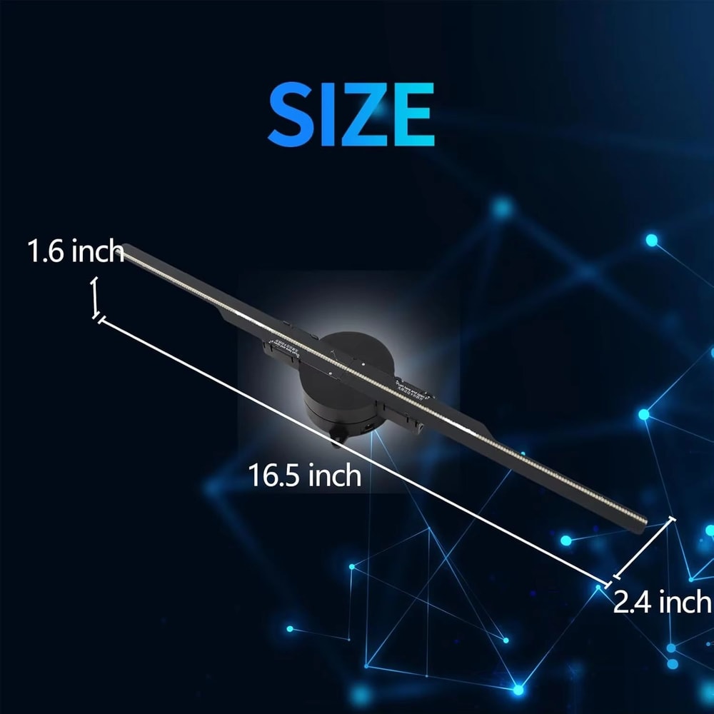 1654in 3D Hologram Fan LED Display Projector 3D Hologram Fan For Shop Advertising Events 5