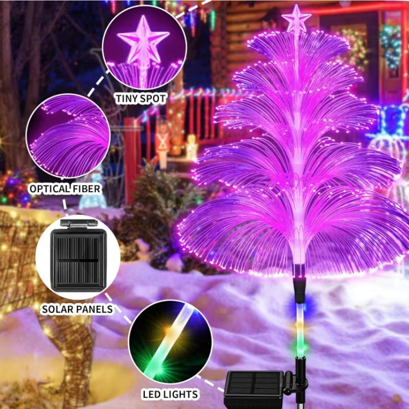 Solar Jellyfish Garden Lights 7 Color Changing Outdoor Stake Decor 3