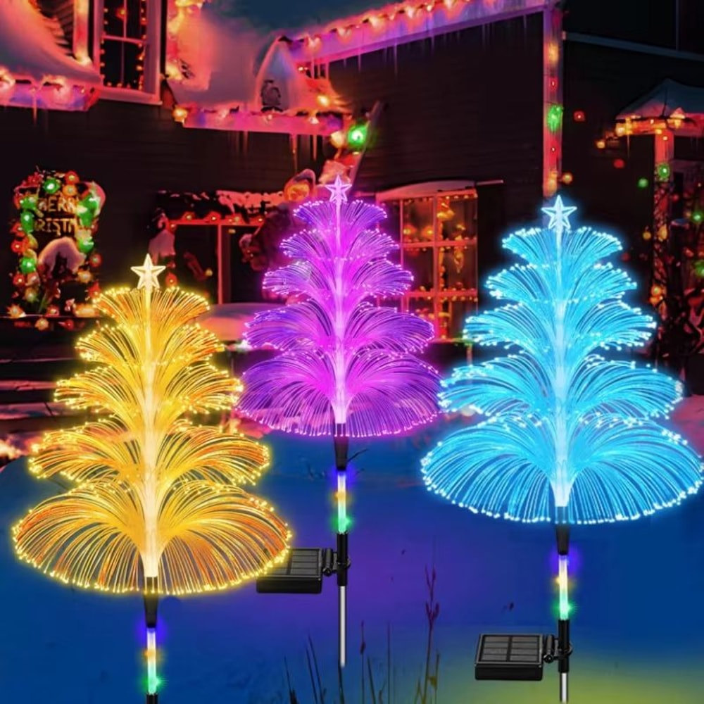 Solar Jellyfish Garden Lights 7 Color Changing Outdoor Stake Decor 5