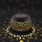 Retro Solar Table Lantern Outdoor Waterproof Metal Garden Projector Light 4