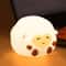 Cute Cartoon Animal RGB Night Light USB Rechargeable Silicone Touch Lamp 4