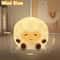 Cute Cartoon Animal RGB Night Light USB Rechargeable Silicone Touch Lamp 5