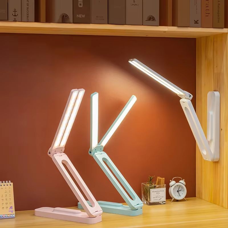 Foldable LED Desk Lamp With Infinite Dimming And Eye Protection Light 1