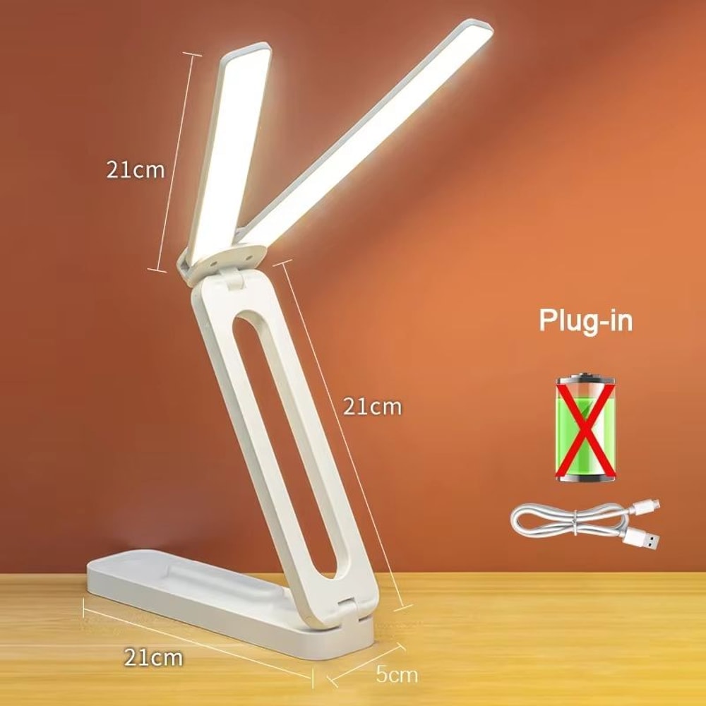 Foldable LED Desk Lamp With Infinite Dimming And Eye Protection Light 7
