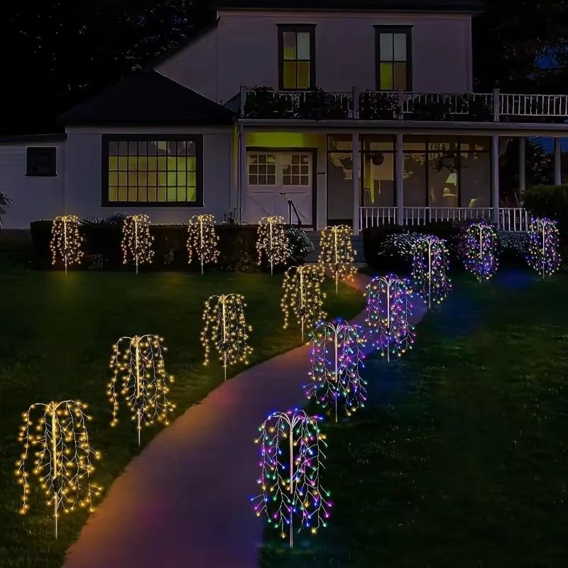 Solar Fireworks LED Garden Lights Waterproof Outdoor Fairy String Decor 3
