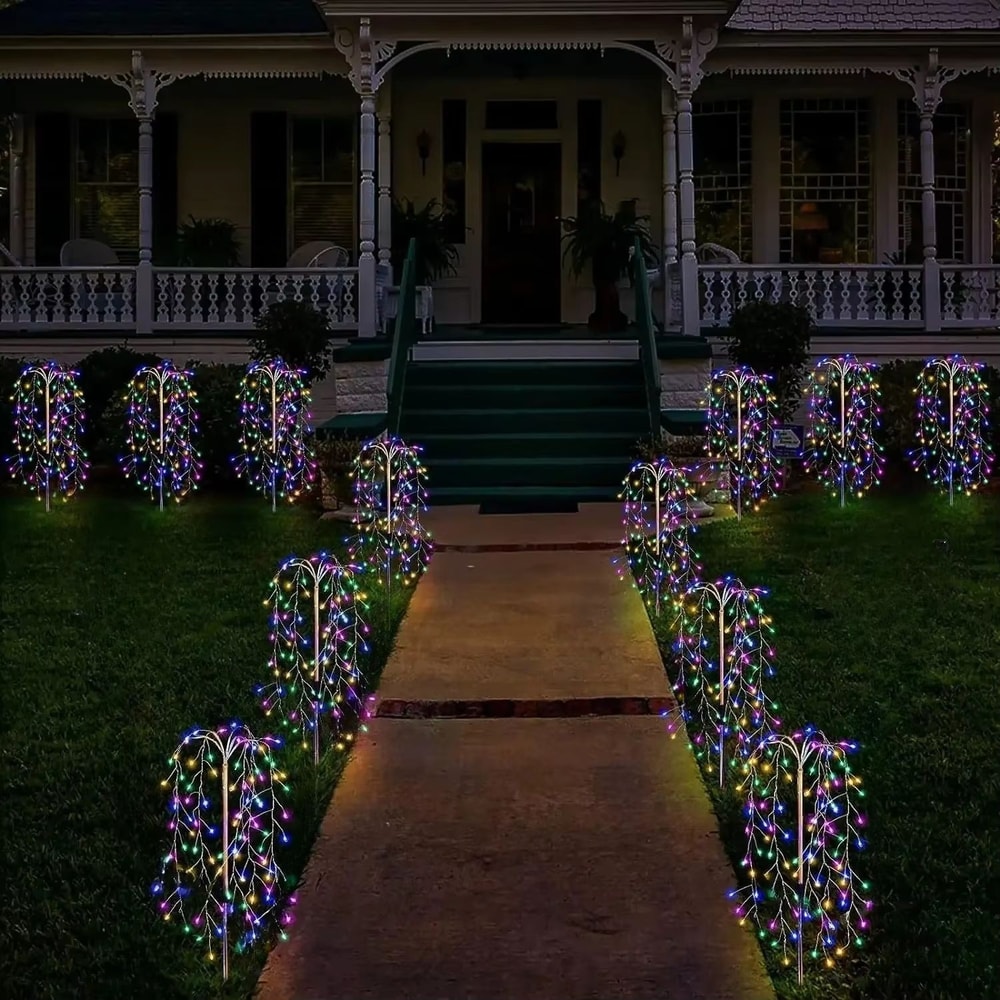 Solar Fireworks LED Garden Lights Waterproof Outdoor Fairy String Decor 5