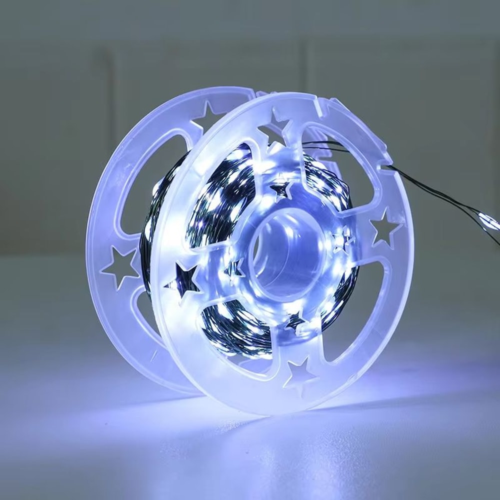 USB Copper Wire Fairy Lights With Remote Control Flexible Green String Decor 8