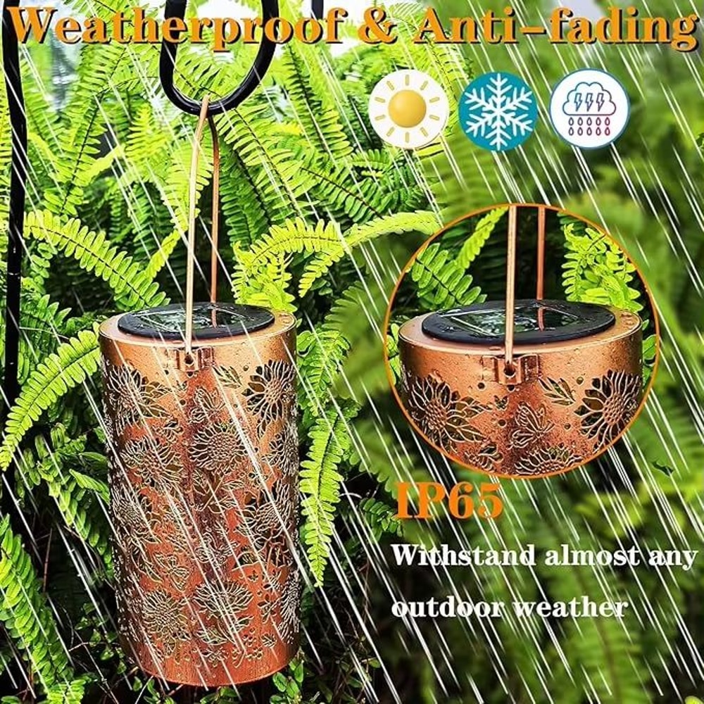 Solar Sunflower Garden Light Waterproof LED Pathway Lawn Decor Lamp 1