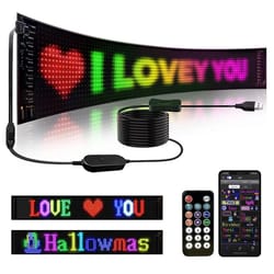 smart led matrix pixel panel usb display sign with bluetooth app control