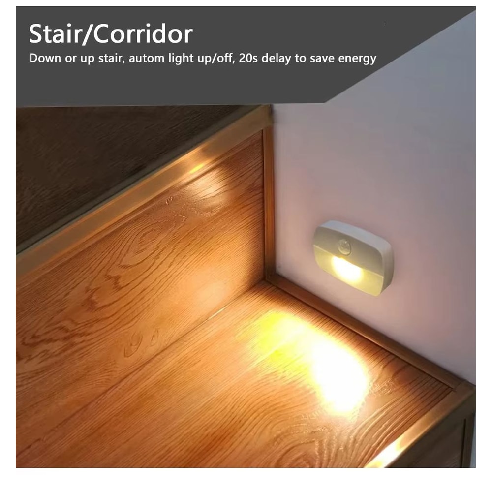 Wireless Motion Sensor LED Night Light For Bedroom Closet Stairs And Cabinet 5