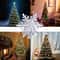 Rotating Snowflake LED Christmas Tree Topper 3D Projector Light 1