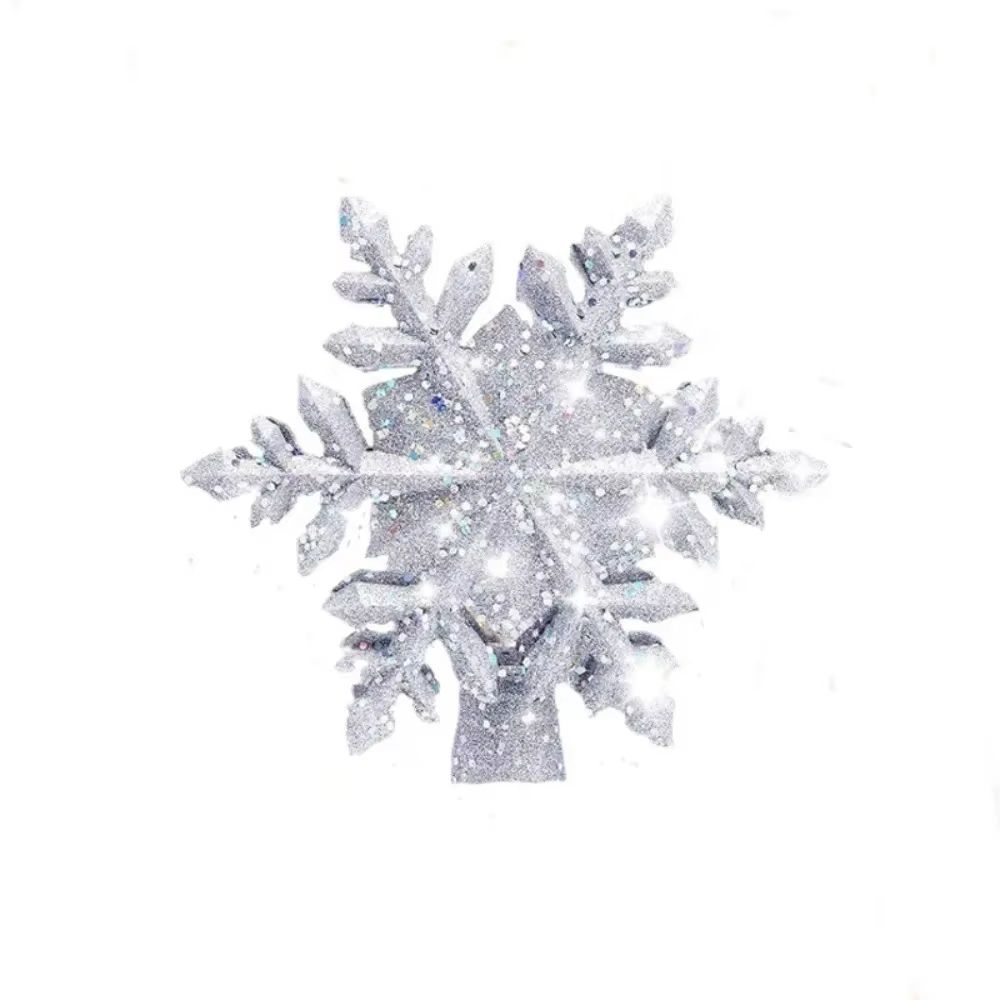 Rotating Snowflake LED Christmas Tree Topper 3D Projector Light 3