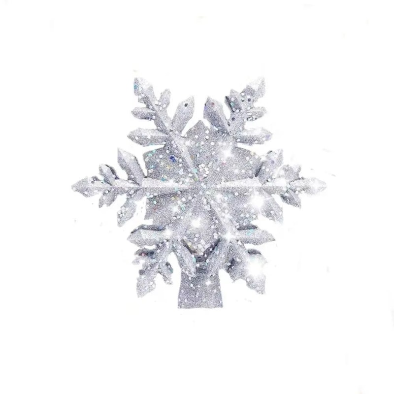Rotating Snowflake LED Christmas Tree Topper 3D Projector Light 3