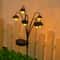 Retro Solar Street Lamp Garden Light Waterproof 6 LED Courtyard Decor 1